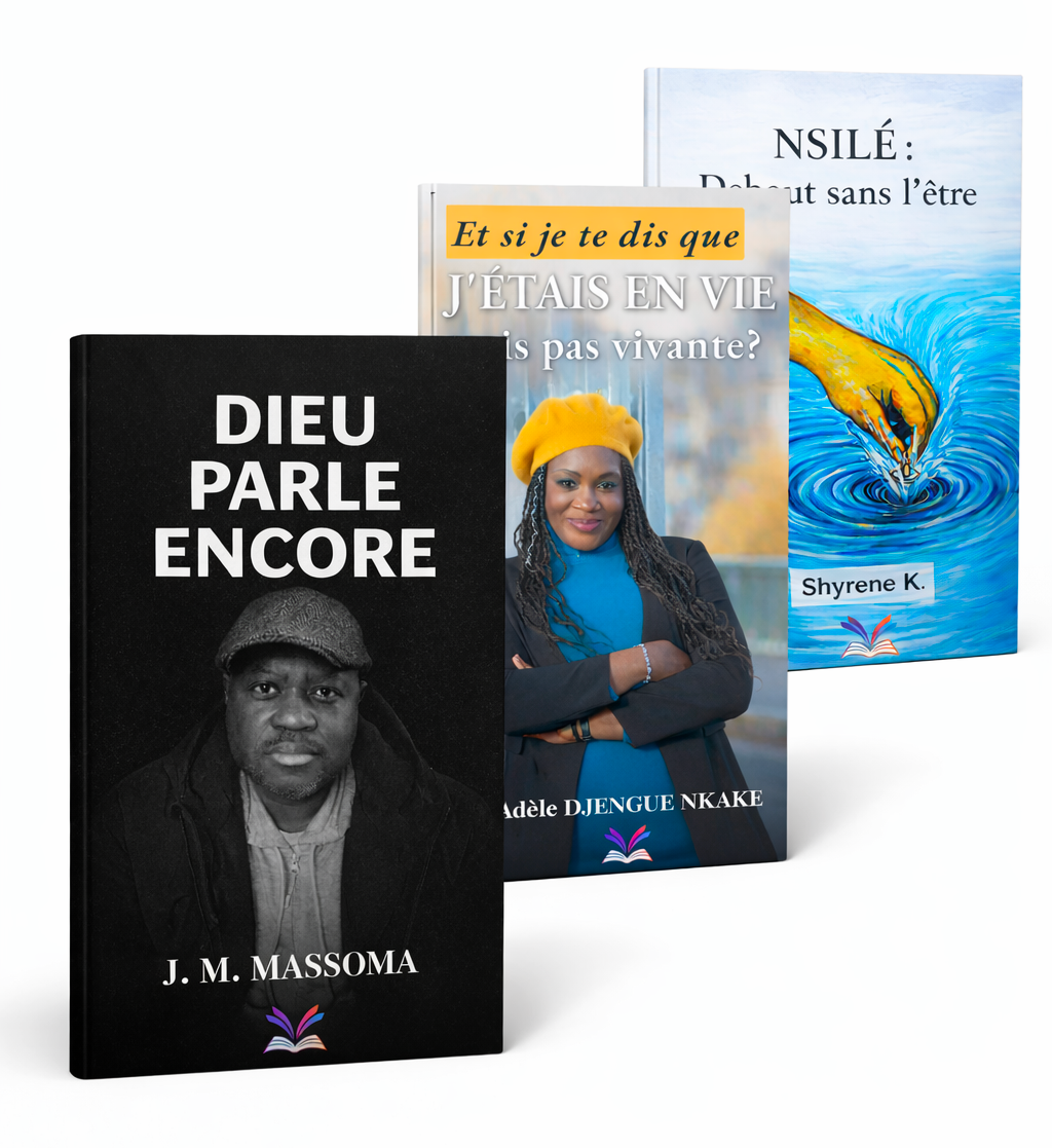 Ouvrages publiés par amDGéditions : Dieu Parle Encore, Et si je te dis que j'étais en vie, Nsilé